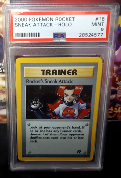 2000 Pokemon Rocket Sneak Attack Holo #16 PSA 9 Mint - Image 1