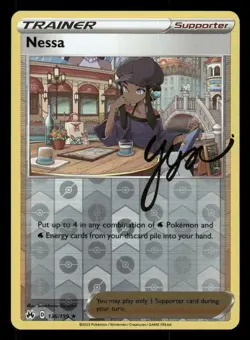 Nessa 136/159 Holo Rare Crown Zenith Pokemon Reverse Holo NM/M - Image 1