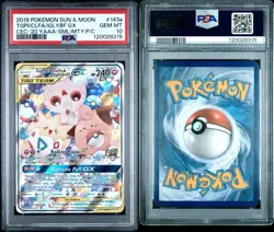 2019 Pokemon S & M CEC- YAAA SML/MTY #143a Togepi Cleffa Igglybuff Gx PSA 10 - Image 3
