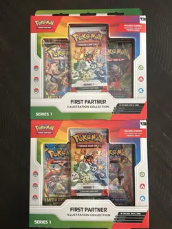 (2) Pokemon TCG First Partner Illustration Collection Series 1 Boxes Pikachu - Image 1