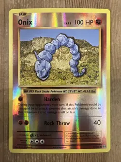 Pokemon TCG Onix XY Evolutions 61/108 Reverse Holo Common NM - Image 1