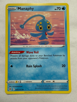 Manaphy 041/172 Swsh09: Brilliant Stars Regular Pokemon 2022 - Image 1