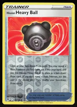 Hisuian Heavy Ball 146/189 Uncommon Astral Radiance Pokemon Reverse Holo LP - Image 1