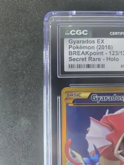 Pokemon Gyarados EX XY Breakpoint Secret Rare Full Art #123 CGC 10 Gem Mint - Image 3