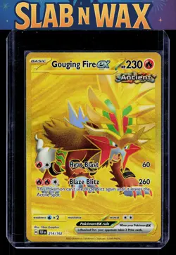 Pokemon tcg SV05: Temporal Forces Gouging Fire ex #214/162 - Image 1