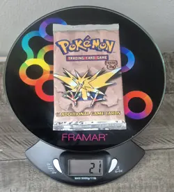 **SEALED Pokemon 1999 WOC Fossil Booster Pack Zapdos - Image 2