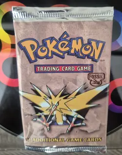 **SEALED Pokemon 1999 WOC Fossil Booster Pack Zapdos - Image 3