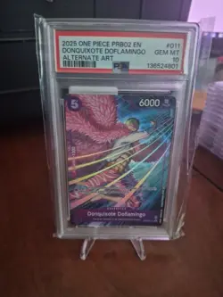 Donquixote Doflamingo (Alt Art) PRB02-011 Premium Booster-The Best-Vol.2 PSA 10 - Image 1