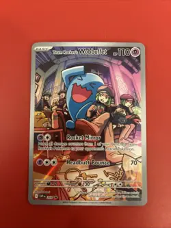 Team Rocket's Wobbuffet 203 Sv: Scarlet & Violet Promo Cards Holo - Image 1