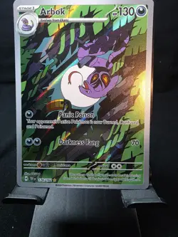 Pokemon TCG Arbok 176/162 Temporal Forces Illustration Rare Card NM Condition - Image 1
