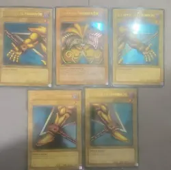 Konami Yu-Gi-Oh! 1st Edition LOB Exodia 5-Card Set, Foil English - Image 1