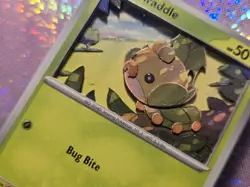Sewaddle 001/086 3D Handmade Pokemon Card Art Sv: White Flare Regular - Image 1