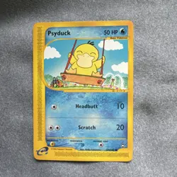 Pokemon TCG Aquapolis Psyduck Card 104/147 2002 Regular LP - Image 1