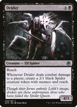 DRIDER X 4 N/M ADVENTURES IN THE FORGOTTEN REALMS MTG - Image 1