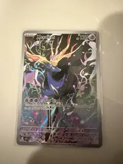 Pokemon TCG Xerneas 091/086 2026 Illustration Rare Full Art Holo Card - Image 3