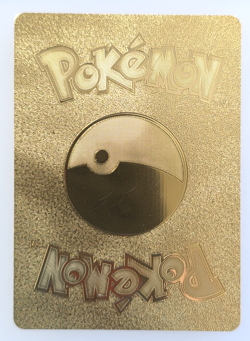 Pokemon Mew V 180hp Gold Foil Fan Art Collector Card TCG - Image 2