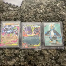Phantasmal Flames Pokemon TCG 3 Card Ultra Rare Set - Image 1