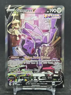 Pokemon Cards Genesect V 255/264 Fusion Strike Alt Art - Image 1