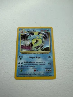 Pokemon Card Base Set Gyarados Holo 6/102 WOTC Vintage Rare - Image 1