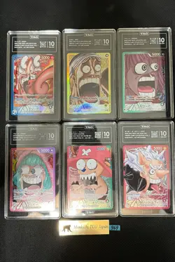 TAG GEM MINT 10 Complete Set ONE PIECE BASE SHOP Limited Card Collection vol.1 - Image 1