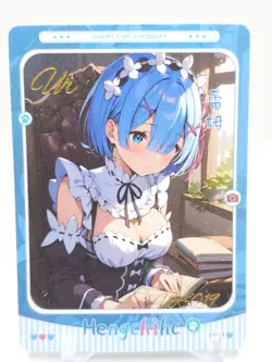 Hmph Hum 3 - Anime Waifu UR Trading Card - Rem - Image 1