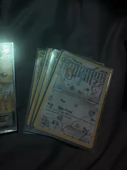 Pokemon Evolutions 5 card lot. Flareon EX+ 4 random charm cards + 5 card sleeves - Image 4