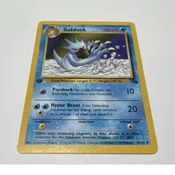 Golduck first edition fossil Pokemon card non holo NM - Image 1