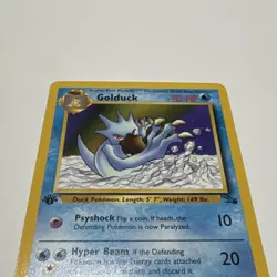 Golduck first edition fossil Pokemon card non holo NM - Image 2