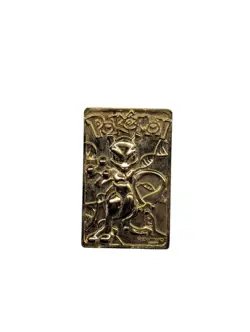 MewTwo #150 Pokemon 24k Gold Plated 1999 Burger King Limited Edition Promo Card - Image 1