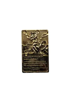 MewTwo #150 Pokemon 24k Gold Plated 1999 Burger King Limited Edition Promo Card - Image 2