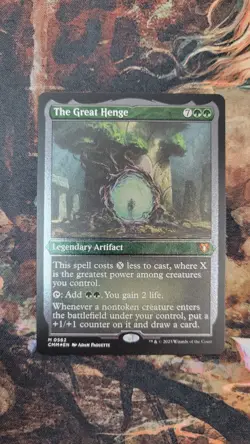 MTG The Great Henge Commander Masters FOIL Etched NM/Mint - Image 1