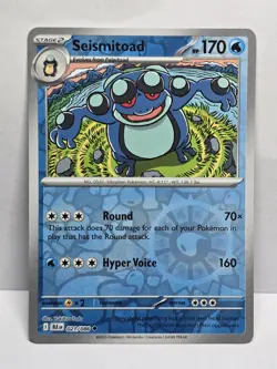 Seismitoad - Black Bolt (NM) Reverse Holo 21/86 Pokemon Card TCG - Image 1