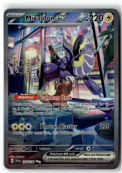 Miraidon ex 244/198 Special Illustration Rare Scarlet & Violet Pokemon NM b3 - Image 1