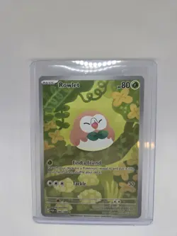 Pokemon TCG Rowlet Illustration Rare Full Art Rare S&V Perfect Order 090/088 NM - Image 1