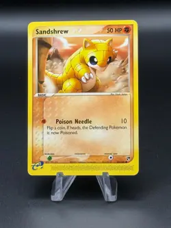 Sandshrew 75/100 Common Sandstorm Pokemon Lightly Played - Image 1