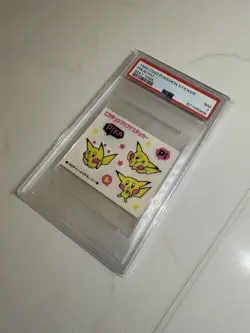 PSA 7 Pikachu 1998 Ciao Pokemon Japanese Magazine Sticker Sheet Promo Vintage - Image 2