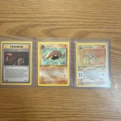 Pokemon TCG Kabutops Holo Rare 1st Edition Fossil and 1st edition Kabuto - Image 1