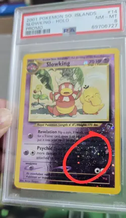 2001 Pokemon Southern Islands Promo Slowking Reverse Holo (Swirl) #14 PSA 8 - Image 2