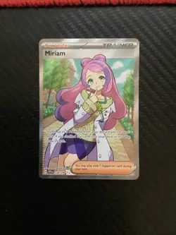 Pokemon TCG Miriam 238/198 Ultra Rare Scarlet & Violet Full Art NM - Image 1