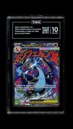 Phantasmal UPC - Tag 10 - Mega Charizard X EX 023 Promo US Seller - Image 1