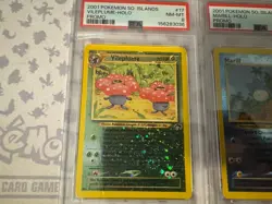 pokemon southern islands 2 set english Vileplume & Marill rev Holo PSA 8 - Image 2