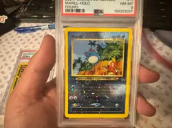 pokemon southern islands 2 set english Vileplume & Marill rev Holo PSA 8 - Image 3