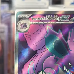 Pokemon - Team Rocket's Nidoking ex 216/182 Ultra Rare - Destined Rivals🔥👀 - Image 5