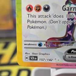 Pokemon TCG Cinderace ex 157/142 SV07 Stellar Crown Ultra Rare Full Art - Image 2