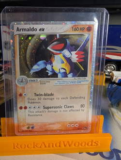 Armaldo EX 016/017 POP Series 1 Holo Pokemon (Holo Bleed) Heavily Played - Image 1