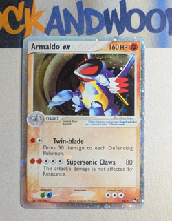 Armaldo EX 016/017 POP Series 1 Holo Pokemon (Holo Bleed) Heavily Played - Image 3