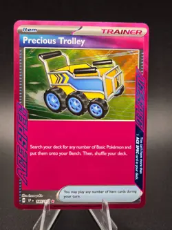 Pokemon - Precious Trolley 185/191 ACE SPEC Rare Holo - SV08 Surging Sparks - NM - Image 1