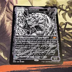 Toxrill, The Corrosive X1 Mtg Innistrad Crimson Vow Nm Showcase Ink Misprint - Image 1
