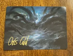 MTG Lord Of The Rings Gold Stamped Art Series The Watcher In The Water 7/81 N/NM - Image 1