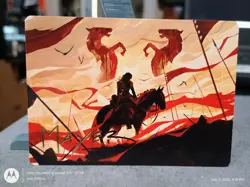 Mtg Lotr: Art Series: Merry, Esquire Of Rohan 50/81 Gold Stamped - Image 1